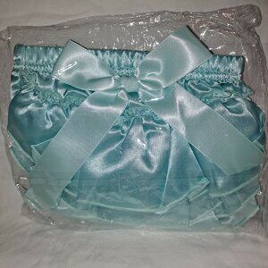 New BABY BLOOMERS Ruffle Bow diaper cover Small 6-12 month shorts Pants